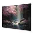 thumbnail image 2 of DESIGN ART Designart "Cherry Blossom Stream IV" Tree Cherry Blossom Metal Wall Art 32 in. wide x 16 in. high, 2 of 5