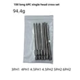 thumbnail image 1 of Magnetic Cross Head Screwdriver Bits Set - S2 Steel Single Head 1/4 Inch Hex Shank, 100mm Length (6 Pieces, 94g) - Compatible with Electric Tools, Versatile Angle Adjustment for Professional & DIY, 1 of 6