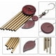 thumbnail image 4 of Gold Tube Wind Chime Outdoor, 6 Tube Aluminum Wind Chime, Wind Chimes, Decorative Chimes Outdoor Bells Wood Wind Chime for Balcony Yard Garden, 4 of 5