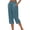 Blue, variant on Cotton Yoga Capris for Women Women's Wide Leg Cotton Cropped Pants Loose Drawstring Elastic Waist Casual Straight Tube Capris Trousers White M