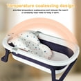 thumbnail image 6 of Hurber Folding Baby Bathtub, Infant Bath Tub with Anti Slip Pad, Boys, Blue w/Floating Pad, 6 of 10