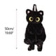thumbnail image 2 of Mochila de peluche lindo animal gato moda mochila para adultos Negro Peluche, 2 of 10