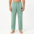 thumbnail image 3 of Stamzod Summer Sweat Pants for Mens Casual Vacation Beach Pants with Pocket Lightweight Loose Straight Trousers Mint Green-1 L, 3 of 7