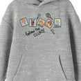 thumbnail image 2 of Scooby Doo Mystery Gang Doodles Youth Athletic Gray Hoodie-XS, 2 of 4