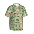 thumbnail image 2 of Sloth Men'S 3d Print Casual Button Down Shirts, Novelty Hawaiian Short Sleeves 2xl, 2 of 8