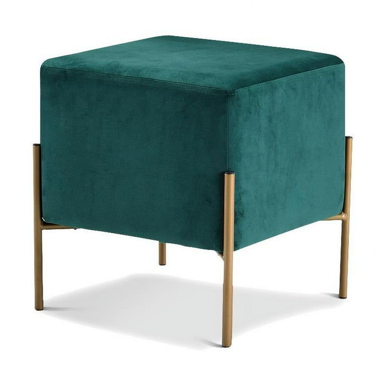Meridian Furniture Isla Velvet Ottoman | Stool Meridian Furniture Isla Velvet Ottoman | Stool