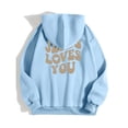 thumbnail image 3 of Women's Hoodies Sweatshirts Christian Sweatshirts Letter Print Christian Sweatshirt Oversized Pullovers for Women Fall Clothes Teens Clothes, 3 of 5