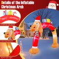 thumbnail image 7 of Infans 8FT Inflatable Christmas Dachshund Arch Yard Decoration w/ LEDs & Air Blower, 7 of 7