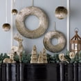 thumbnail image 2 of Seasonal LLC Pipa Wreath 24 inches Diameter, Handcrafted, Champagne Color, 2 of 2