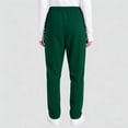 thumbnail image 4 of Straight Leg Scrub Pants for Women with Pockets Scrub Pants Mid Rise Straight Fit Cargo Pants Soft Stretch Summer Pants Dark Green 2XL, 4 of 4