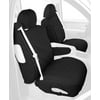 Covercraft Custom-Fit Front Bucket SeatSaver Seat Covers - Polycotton Fabric, Charcoal Black