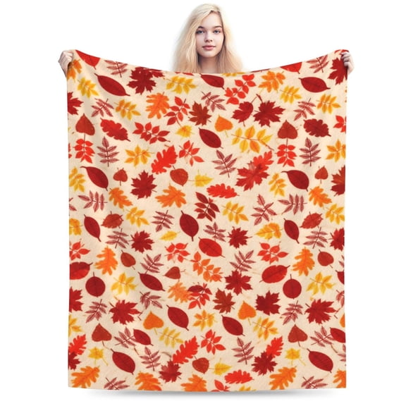 Halloween Pumpkin Blanket Autumn Fall Decor Fleece Fuzzy Picnic Throw Blanket for Couch Sofa 50x40