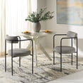 thumbnail image 4 of Safavieh Andrean Wood Dining Arm Chair in Gray / Black, 4 of 13