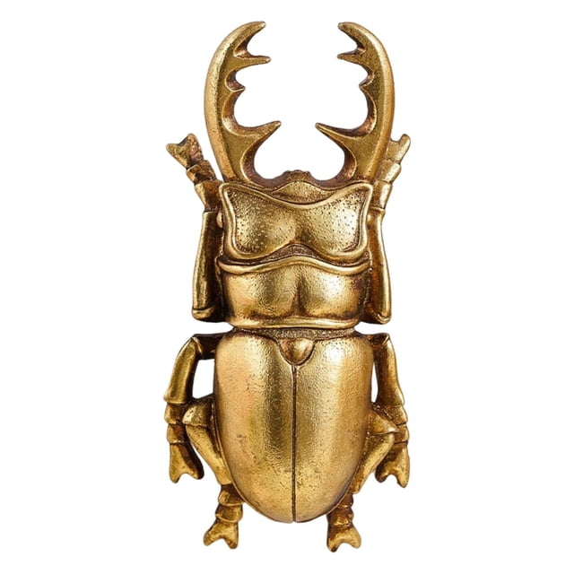Adorno de ciervo de resina dorada, figura decorativa para hogar, artesanía creativa, adorno animal para dormitorio o sala de estar