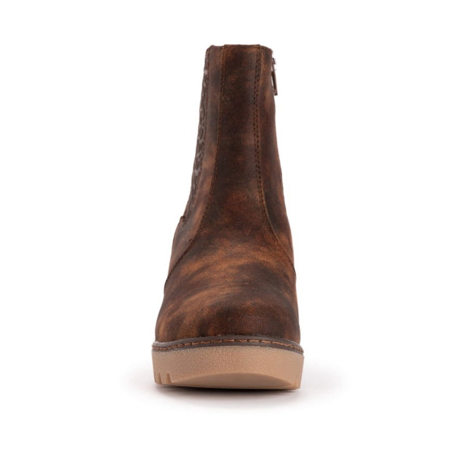 MUK LUKS Women's Vermont Essex Wedge Booties
