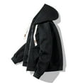 thumbnail image 4 of Mens Winter Coat Men's Japanese Hooded Baseball Jacket Loose Oversized Jacket, 4 of 4