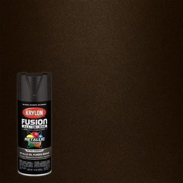 Krylon Fusion All-In-One Metallic Oil Rubbed Bronze Paint   Primer Spray Paint 12 oz (Pack of 6).