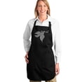 thumbnail image 1 of LA Pop Art Full Length Word Art Apron - Dove, 1 of 2