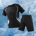 thumbnail image 2 of CHUMUD 2 Piece Sets for Men Dry Fit Crew Neck Short Sleeve T Shirts and Eastic Waisted Shorts Workout Clothes Athletic Set Basketball Football Running Gym Summer Outfits (Avail for Big and Tall), 2 of 7