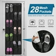 thumbnail image 7 of Utron 28 Pocket Shoe Organizer over The Door, Ventilate Breathable Door Shoe Rack, Large Capacity Shoe Rack for Door, Shoe Door Organizer for Entryway, Bedroom, Pantry, Dorm, 7 of 7