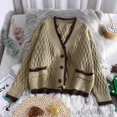 thumbnail image 4 of Nuevo cárdigan de punto de primavera y otoño para mujer, chaqueta holgada de estilo informal, top de estilo fresco para estudiantes, versión coreana, 4 of 5