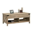 Sauder Saddler Way Lift Top Coffee Table, Lintel Oak Finish
