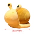 thumbnail image 2 of Juguete de peluche de caracol de dibujos animados para niños, cojín de muñeco esponjoso, adornos de mesa para coche, decoración del hogar, regalo de cumpleaños, 2 of 7