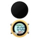 thumbnail image 5 of Reloj despertador digital Reloj digital Reloj despertador controlado por radio a prueba de agua con Amarillo-negro, 5 of 7