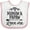 White and Pink, variant on Inktastic Mamaw and Papaw Love Me Girls Baby Bib