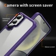 thumbnail image 2 of for Samsung Galaxy S25+ Case Clear, [Wireless Charging][Anti-Yellowing][Military-Grade Protection] Hybrid Clear Back Shockproof Slim Magnetic Phone Case for Samsung Galaxy S25+,Purple, 2 of 7