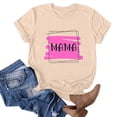 thumbnail image 2 of Blusas de Manga Corta para las Mujeres Divertido Impreso Cuello Redondo Tee, Vintage Humor Gráfico Blusas de Primavera para las Mujeres, 2 of 3