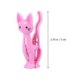 thumbnail image 2 of OULII 4Pcs Pink Clothes Clips Reusable Non Stick Plastic Sealer Sticks for Small Food Bags, 2 of 5
