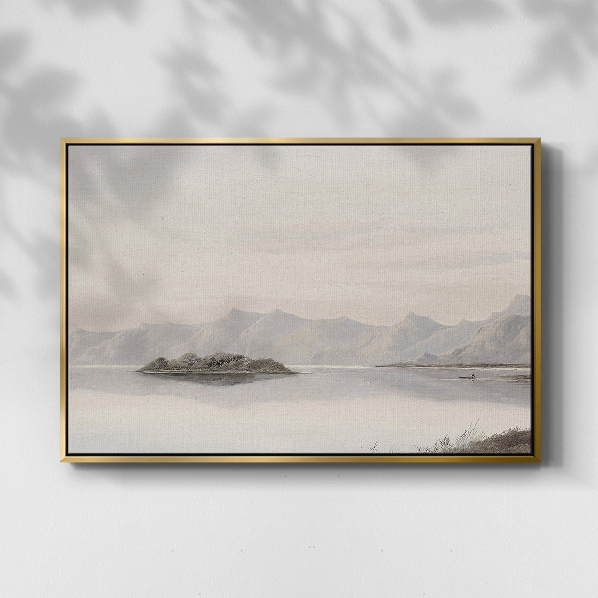 Vintage Landscape-CCCXXXVII By Wexford Home Framed in Gold Wood Gallery Wrapped Canvas 17 in. x 25 in.