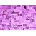 thumbnail image 1 of Ahgly Company Indoor Rectangle Patchwork Purple Transitional Area Rugs, 3' x 5', 1 of 4