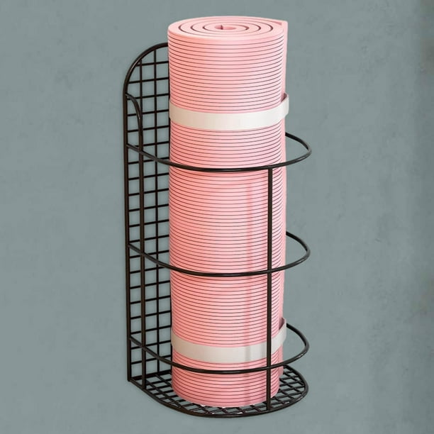 LOVIVER Yoga Mat Storage Basket Equipment Corner Shelf for Dumbbell  Resistance Bands 