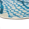 thumbnail image 4 of Liora Manne  Esencia Coral Fan Indoor/Outdoor Mat Aqua 3'3"x3'3" 3'3"x3'3" - Navy, 4 of 5