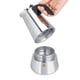 thumbnail image 3 of Cafetera De Café Expreso Para Estufa, Cafetera Portátil De Acero Inoxidable Moka, Cafetera De Inducción Moka Pot Para El Hogar, Camping Y Viajes, 3 of 7