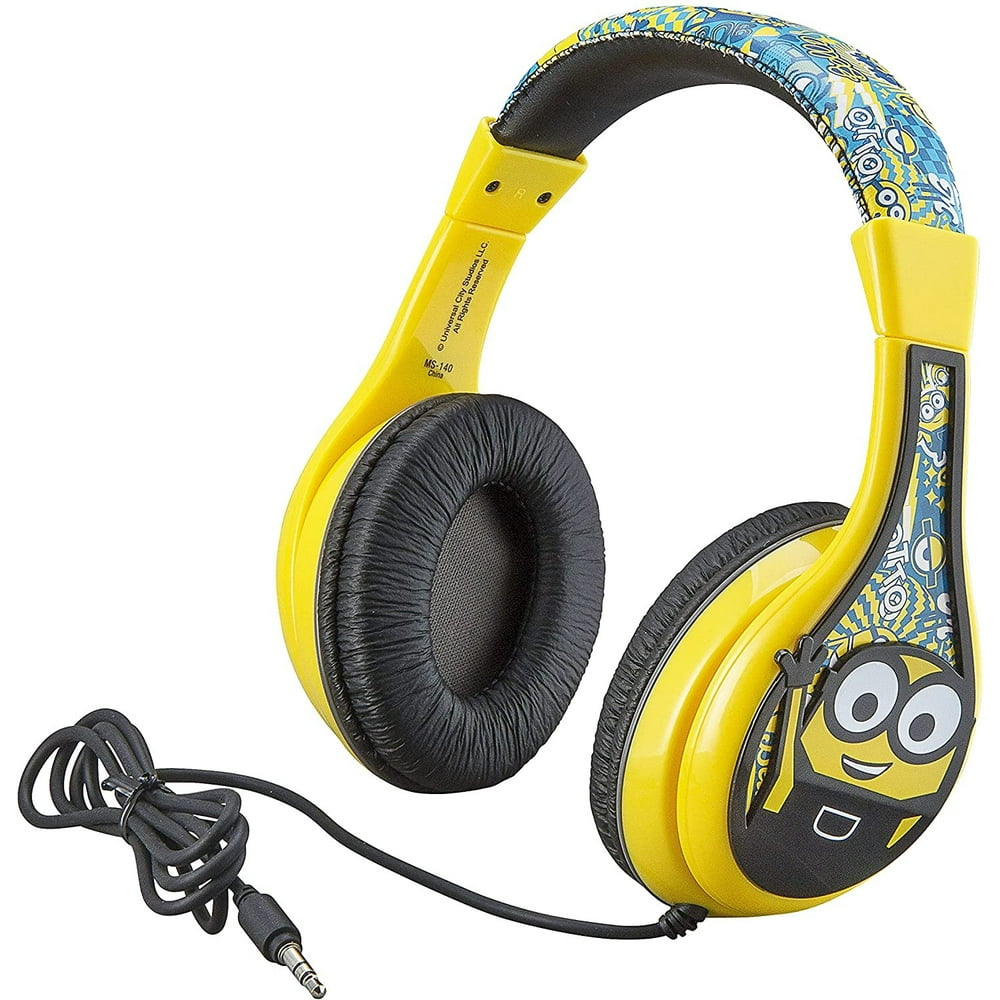 Minions Headphones for Kids, Wired Headphones for School, Home or