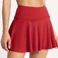thumbnail image 1 of Luce y siéntete genial mientras juegas tenis: falda deportiva para yoga y fitness con pantalones cortos incorporados y bolsillos laterales, 1 of 4