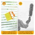 thumbnail image 3 of Dihmpor 4Pcs Window Venetian Blind Cleaner Kit, 7-Finger Microfiber Duster & Mini Vent Brush Set, Washable Handheld Tool for Wood Blinds, AC Vents, Fans, and Shutters, 3 of 7
