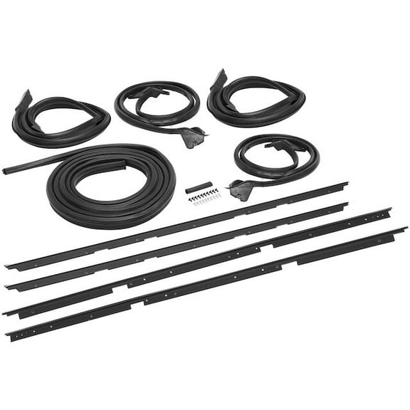 Vehicle Weatherstrip Kit 9 - Compatible with 1978 - 1981 Chevrolet Malibu Coupe - Autopart Premium