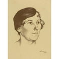thumbnail image 3 of Karl Wiener 11x14 Black Modern Framed Museum Art Print Titled - Female Portrait I, 3 of 5