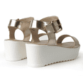 thumbnail image 4 of J. Adams Surf Platform Sandals for Women - Ankle Strap Open Toe  Heels -Stylish Vegan Leather Sandal, 4 of 7