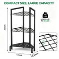 thumbnail image 4 of WEEUSE Garden Tool Organizer, Heavy Duty Metal Yard Tool Tower Rack with 34 Storage Slots & 14 Hooks for Garage Organization and Storage, 4 of 8