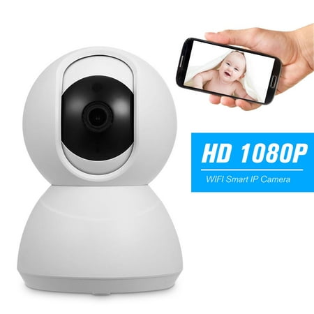 1080P PTZ Indoor IP Camera with External TF Card Slot WiFi Home Camera Support Night Vision Motion Detection Clear Sound Two-Way Audio Phone APP Remote Monitor for Baby/Elder/Nanny/Pet (Best External Camera Monitor)