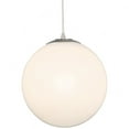 thumbnail image 2 of 23944-BS/OPL Access Lighting Pearl - 1 Light Large Pendant In Mid-Century Modern Style-17 Inches Tall and 15.75 Inches Wide-Brushed Steel Finish, 2 of 7