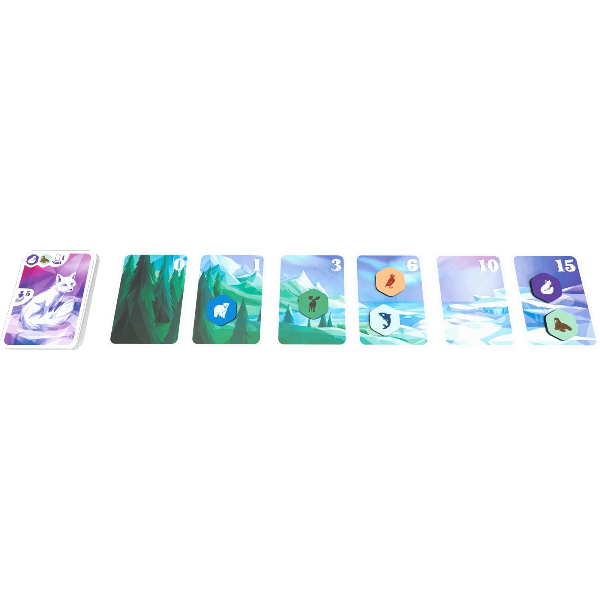 Ludonaute: Arctic - Strategy Card Game, Animal Set Collection & Hand Management, Clever Gameplay, Utilize Animal Powers, Ages 10+, 2-4 Players, 20 Min