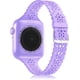 thumbnail image 1 of Correa de silicona de encaje compatible con Apple Watch Band de 38 mm y 40 mm para mujer, correa deportiva festoneada delgada, estrecha y ahuecada, correa suave para la serie Iwatch, 1 of 5