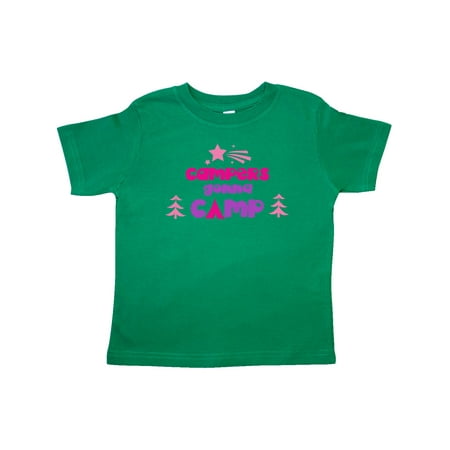

Inktastic Campers Gonna Camp Stars Trees - Pink Purple Gift Toddler Boy or Toddler Girl T-Shirt