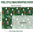 thumbnail image 3 of Christmas Bow Wrapping Paper Roll 23 x 58 Inches Xmas Gift Wrapping Paper Wrap Papers Perfect for Christmas Holiday Birthday, 3 of 6